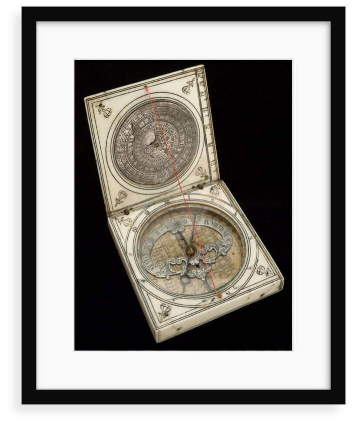Dieppe magnetic azimuth dial, leaves Ib and IIa by unknown