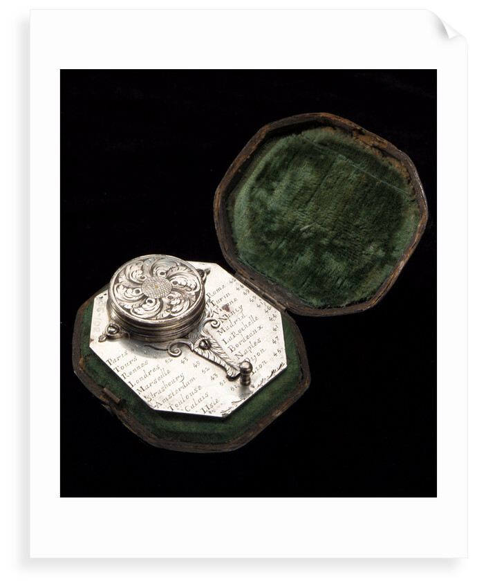 Butterfield dial for latitudes 40˚-60˚ north, reverse by Chapotot