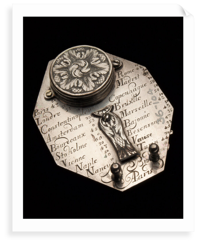 Butterfield dial, reverse by Nicolas Bion