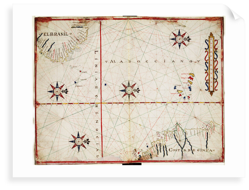 Map of central Atlantic by Joan Oliva