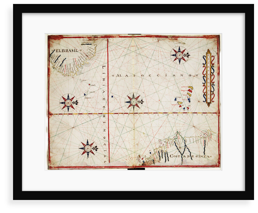 Map of central Atlantic by Joan Oliva