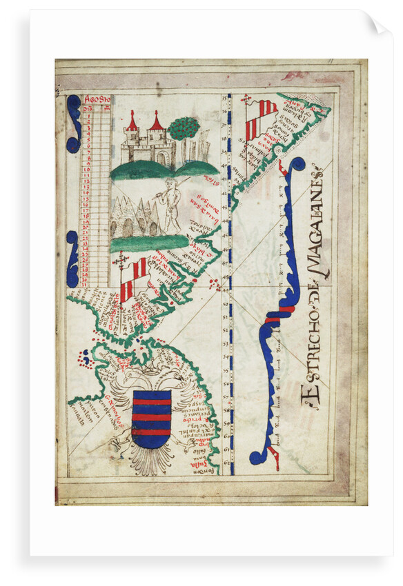 Chart of Estrecho de Magalhanes (Magellan Strait) by unknown