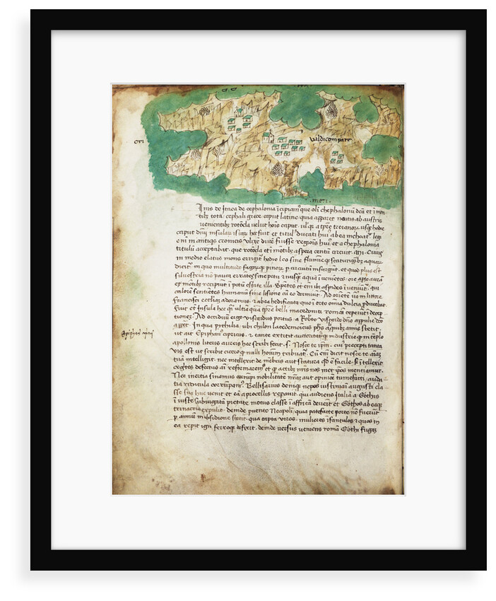 Chart of Ithaki by Cristoforo Buondelmonti