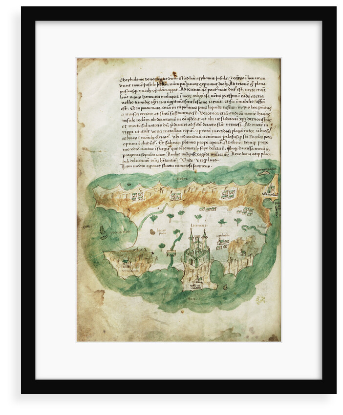 Chart of Zakinthos by Cristoforo Buondelmonti