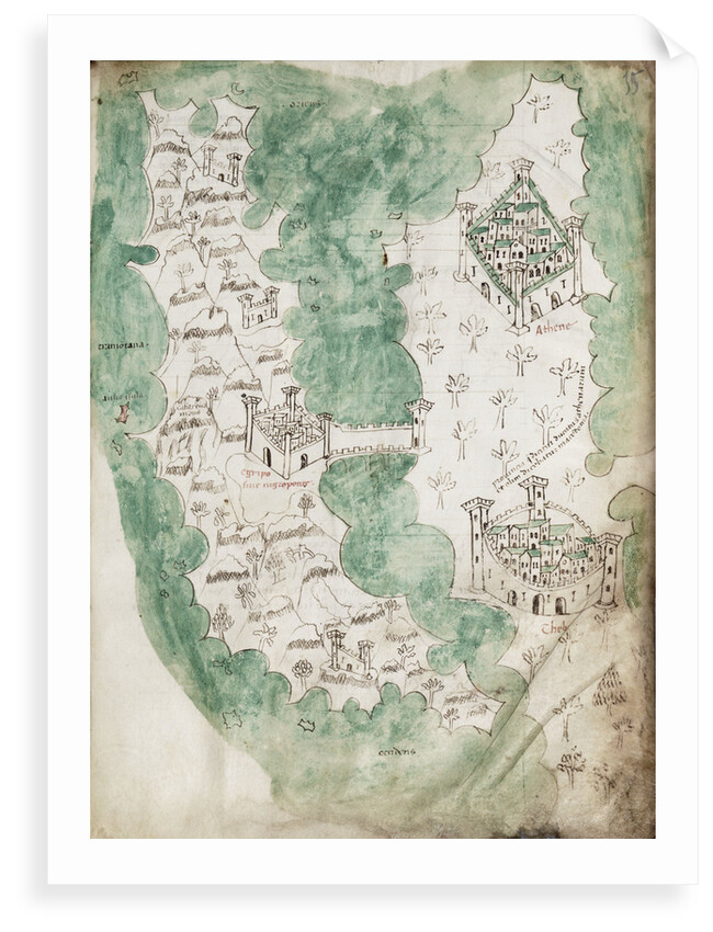 Euboea and Athens by Cristoforo Buondelmonti