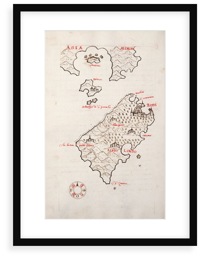 Rhodes, Simi and the adjacent coast by Antonio Millo