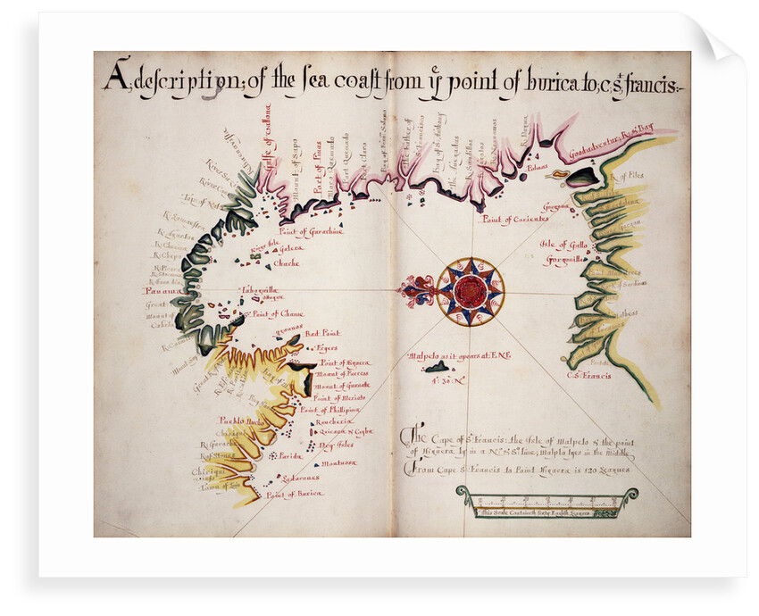 A description of the Sea Coast from Ye Point of Burica to C St. Francis by William Hack