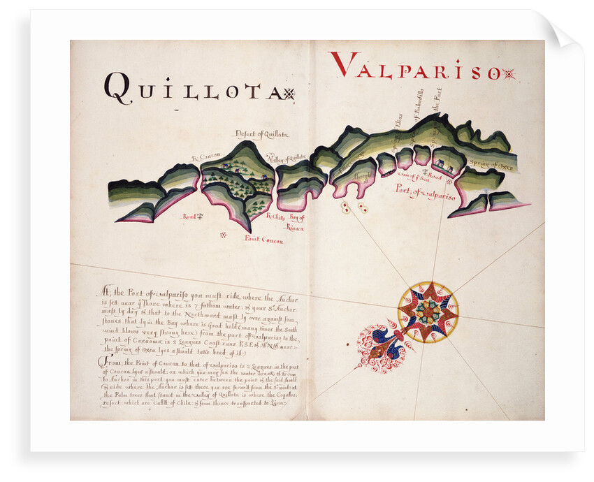 Quillota and Valpariso, South American Pacific coast by William Hack