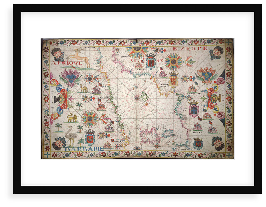 Chart of the western Mediterrean by unknown