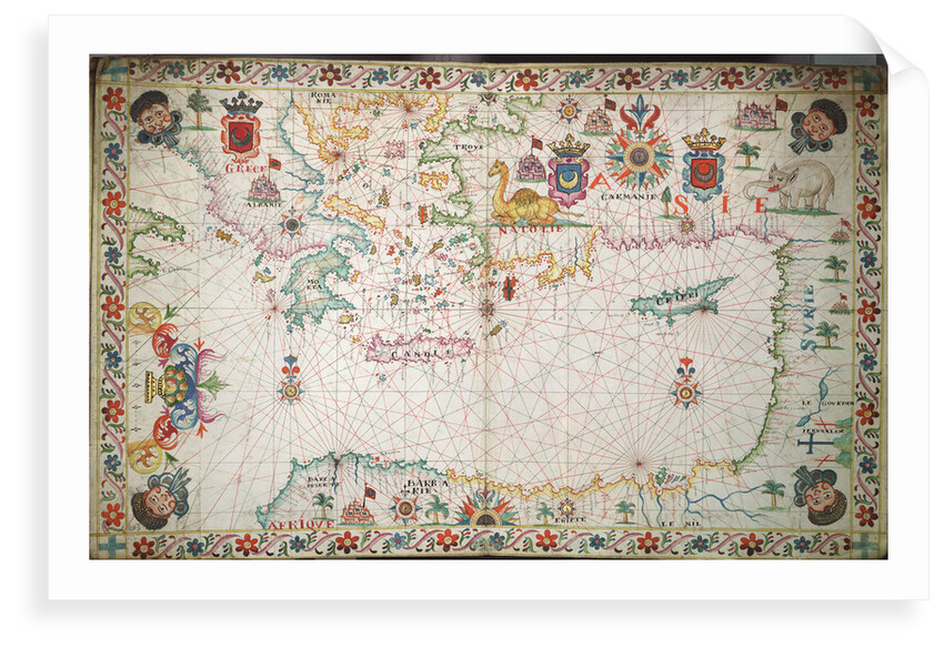 Chart of the eastern Mediterrean by unknown
