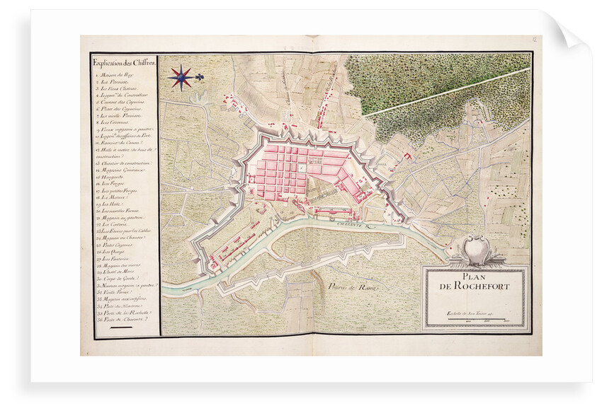 Plan de Rochefort by Unknown