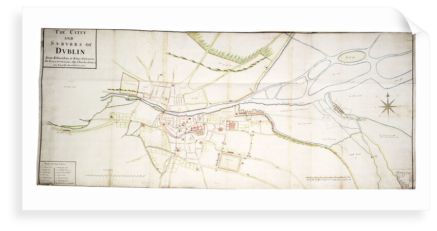 The city and suburbs of Dublin, 1673 by unknown