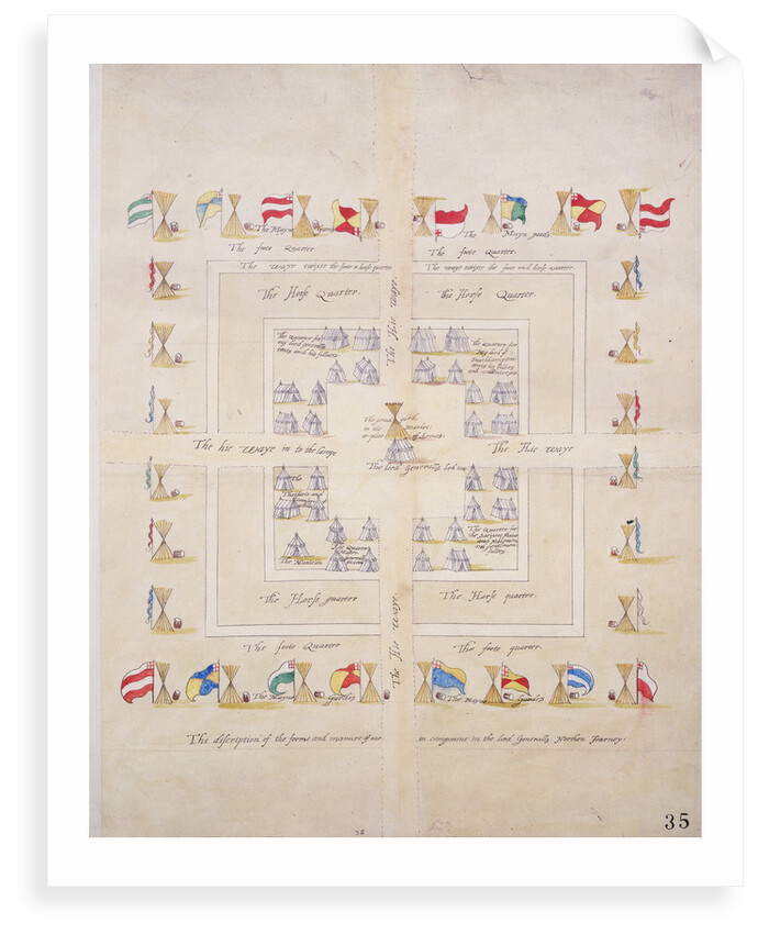 The discription of the forme and mannre of our in campment in the lord Generalls Northern Journey by Unknown