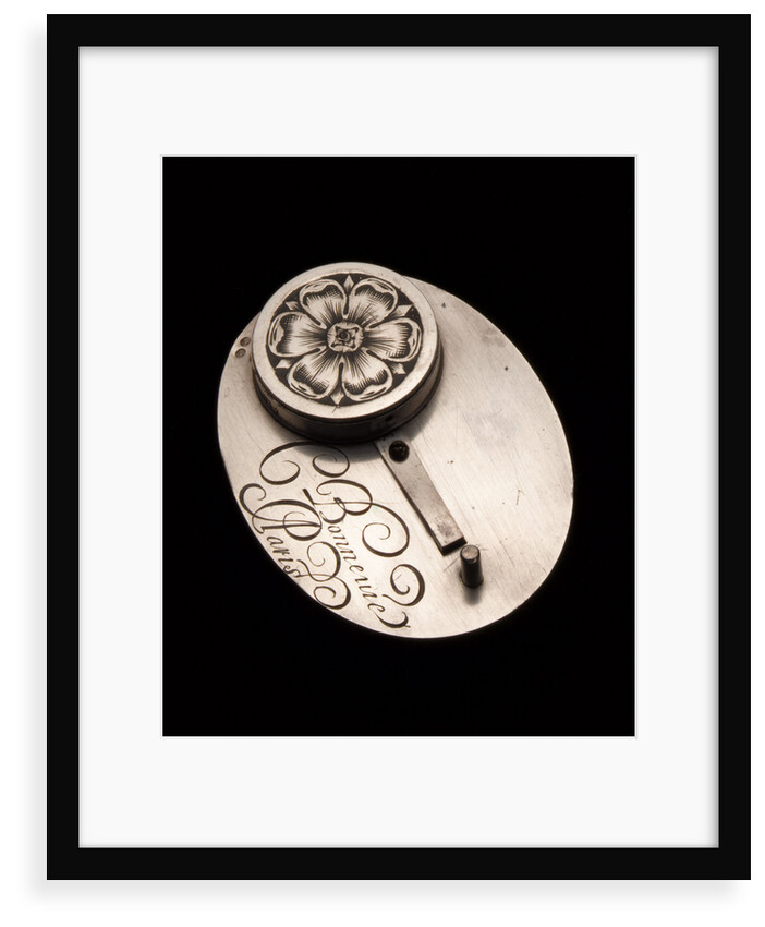 Portable horizontal dial for latitude 48˚ north, reverse by Claude Bonnevie