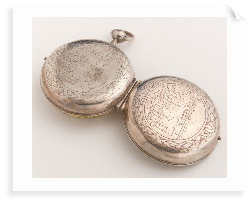 Equinoctial dial, outside of case by Wolfgang Hager