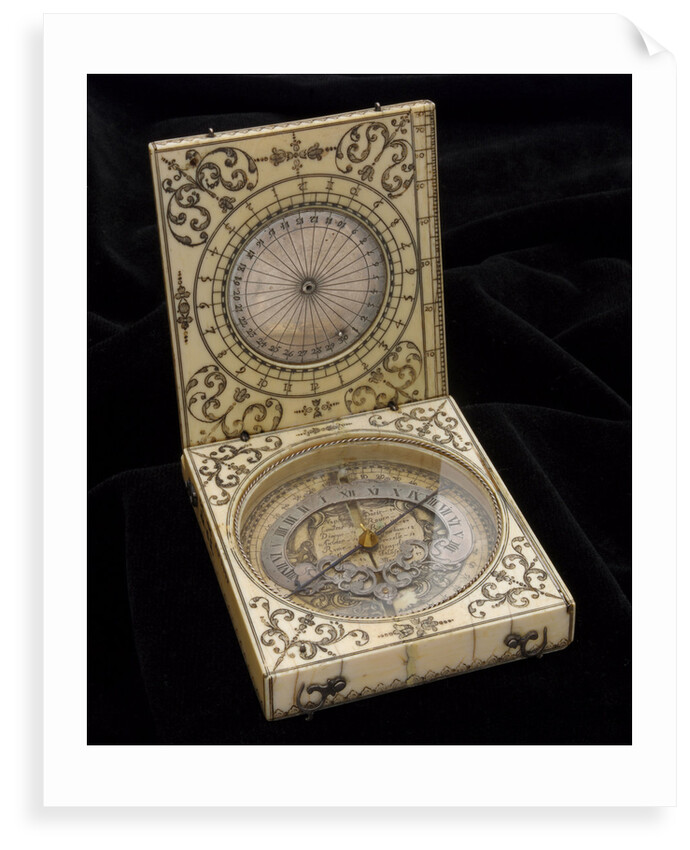 Dieppe magnetic azimuth dial, leaves Ib and IIa by unknown