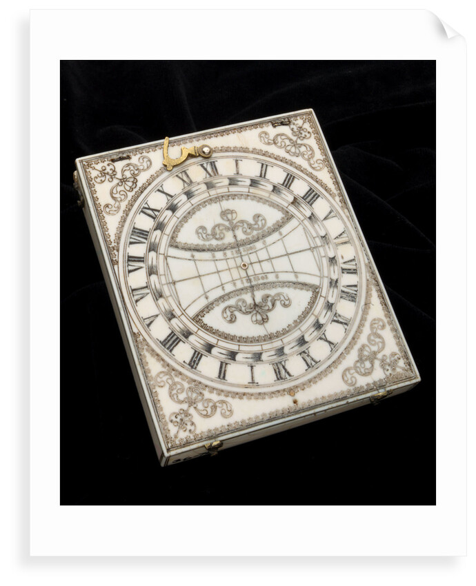 Dieppe magnetic azimuth dial, leaf Ia by Ephraim Senecal
