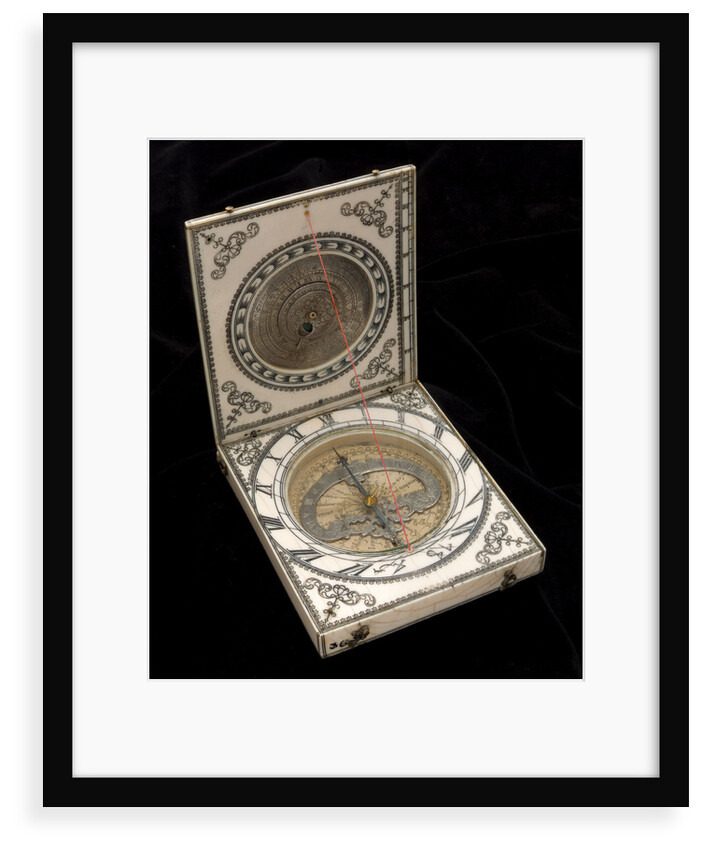 Dieppe magnetic azimuth dial, leaves Ib and IIa by Ephraim Senecal