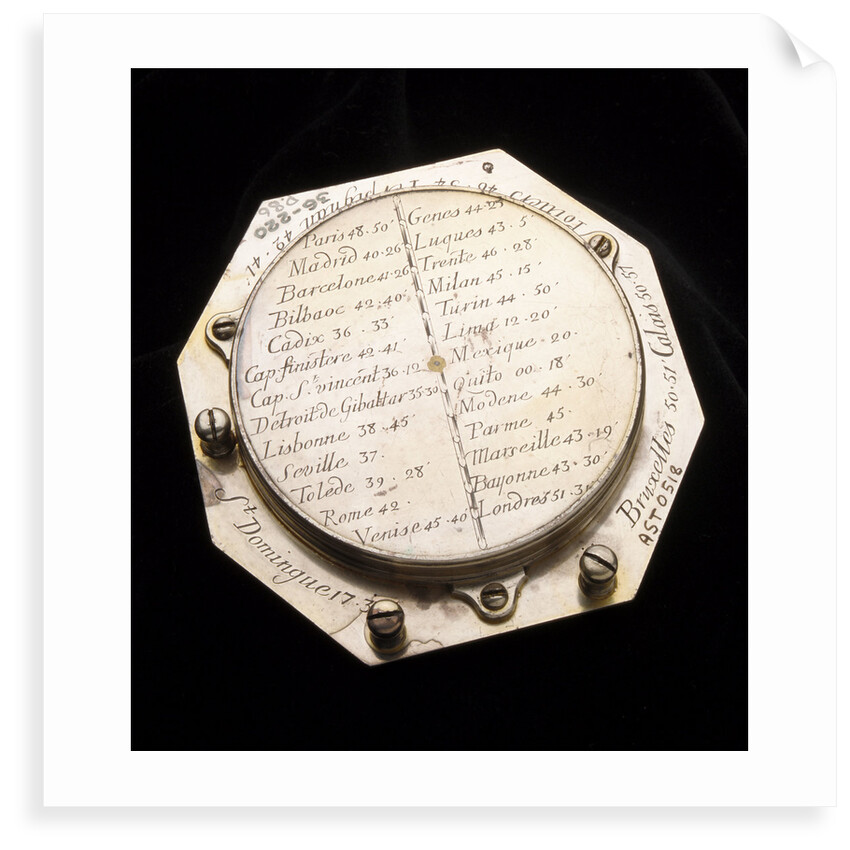 Augsburg dial for latitudes 0-75 North by Claude Langlois