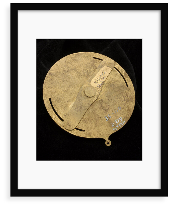 Forged vertical disc dial, reverse by unknown