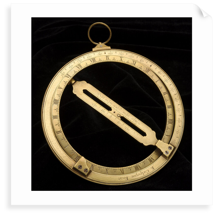 Universal equinoctial ring dial by Edmund Culpeper