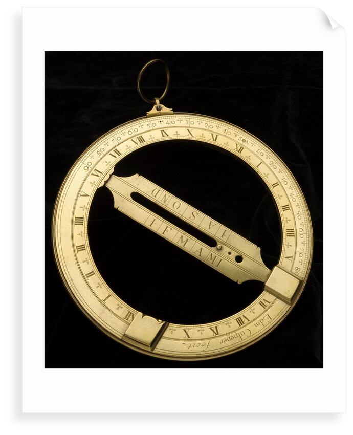 Universal equinoctial ring dial by Edmund Culpeper