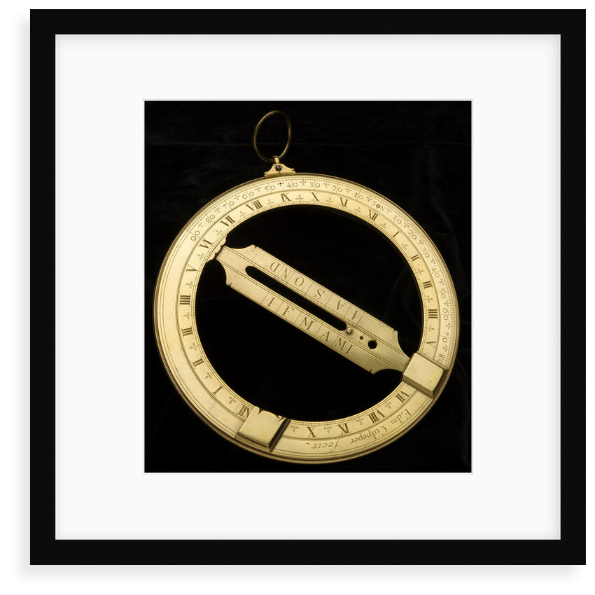 Universal equinoctial ring dial by Edmund Culpeper