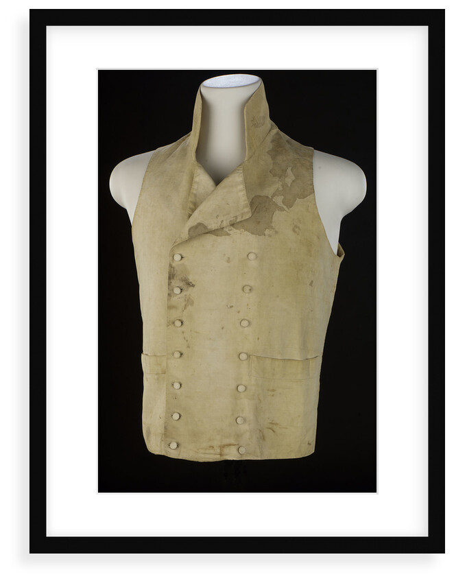 Non-regulation waistcoat worn by Horatio Nelson (1758-1805) at Trafalgar by unknown