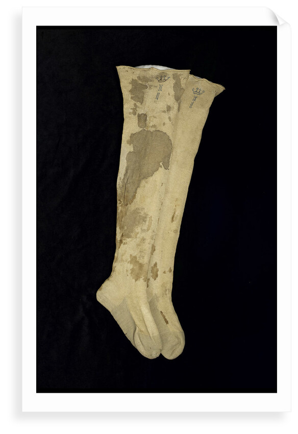 Stockings worn by Nelson (1758-1805) at the Battle of Trafalgar by unknown