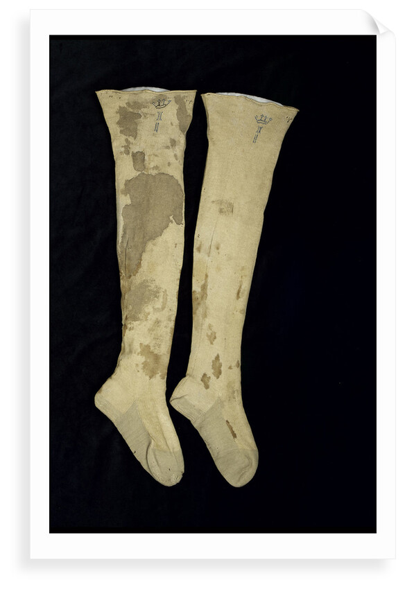 Non-regulation stockings worn by Horatio Nelson (1758-1805) by unknown