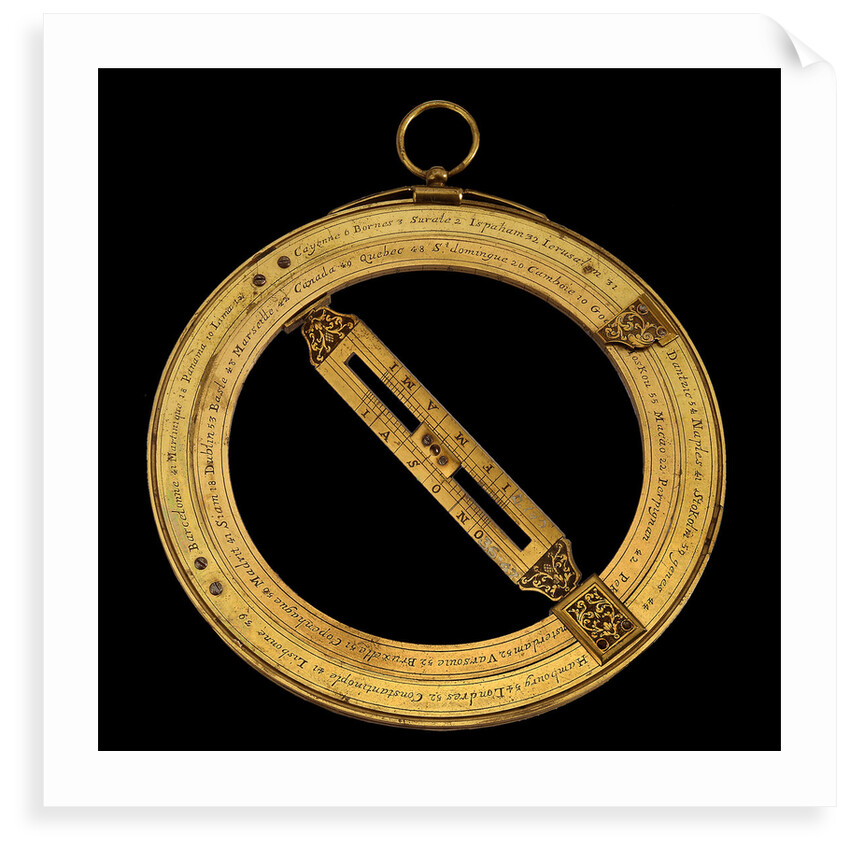 Universal equinoctial ring dial by Nicolas Bion