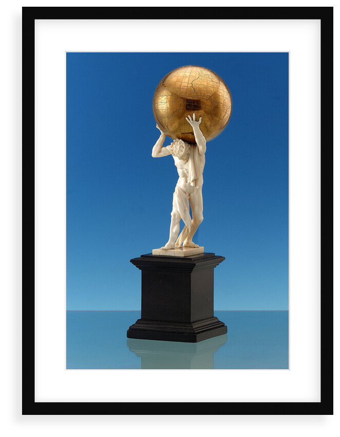 Terrestrial table globe by unknown