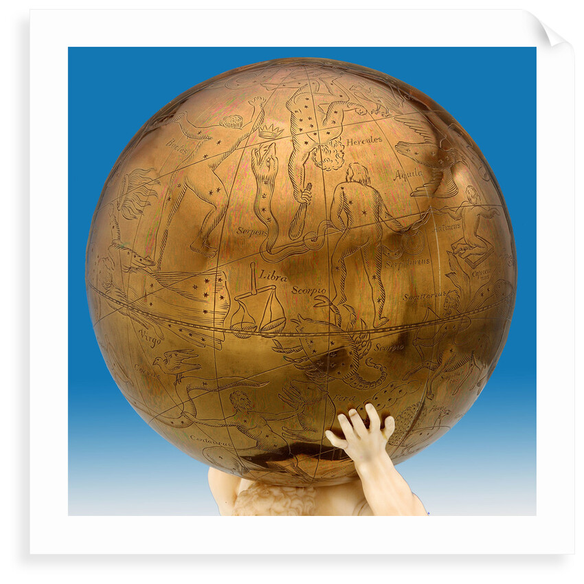 Celestial table globe by unknown