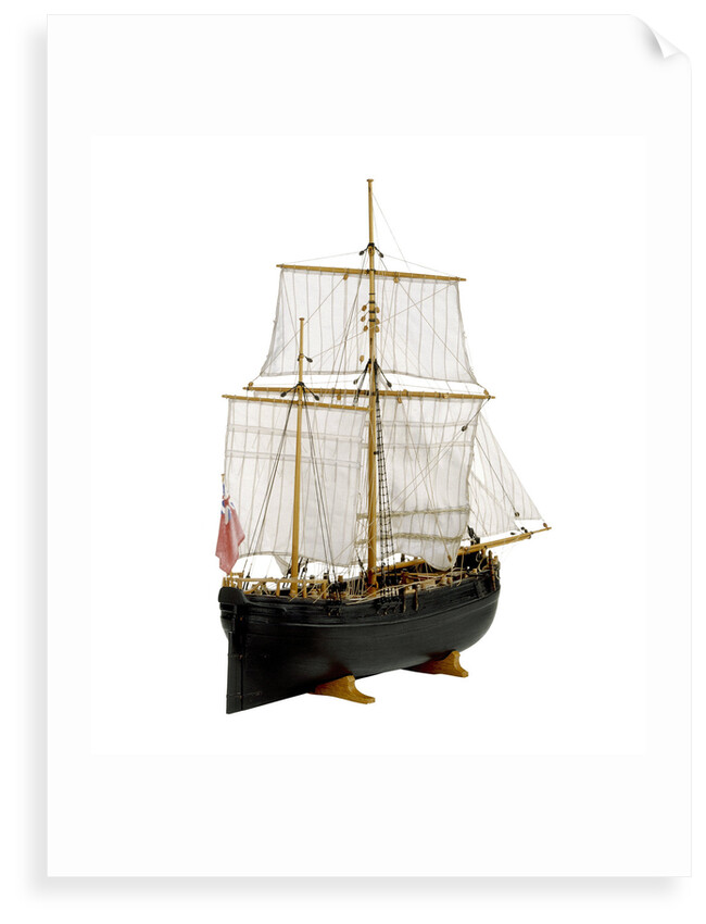 Full hull model, herring buss by Alistair Brown