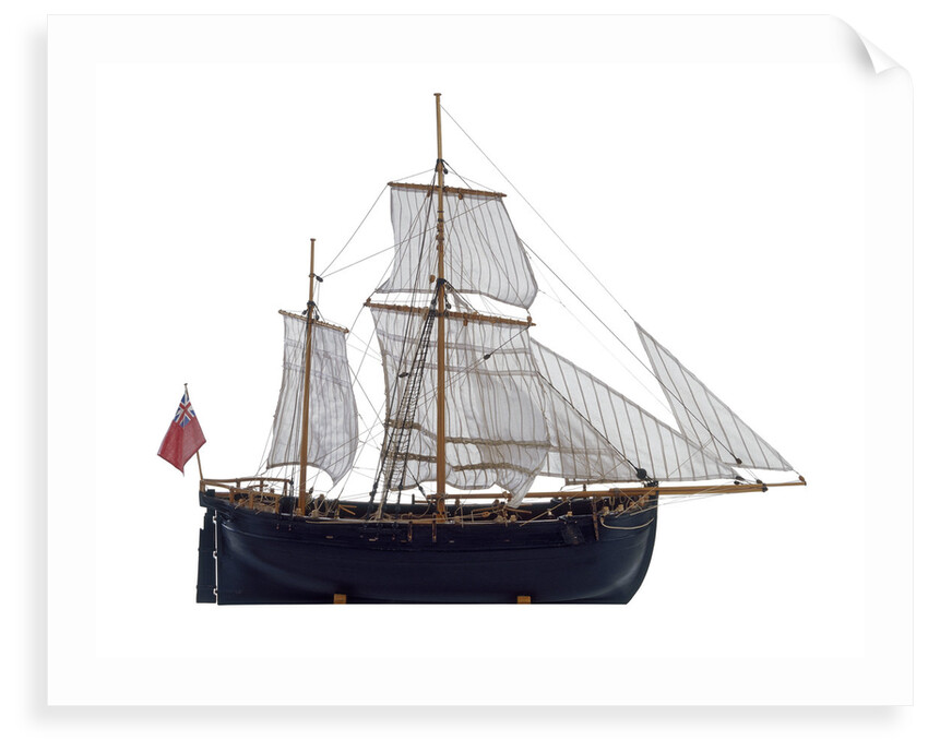 Full hull model, herring buss by Alistair Brown
