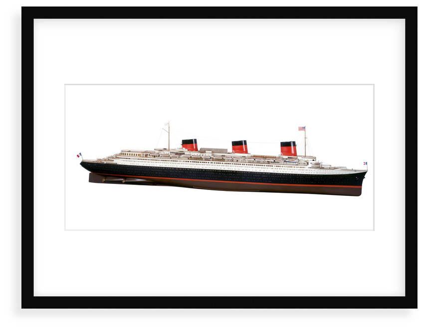 Passenger liner SS 'Normandie' (1932) by J. Montera