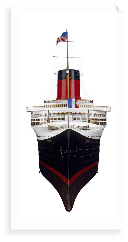Passenger liner SS 'Normandie' (1932) by J. Montera