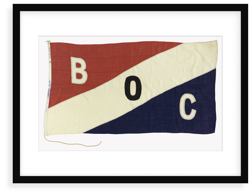 House flag, Burmah Oil Co. (Tankers) Ltd by unknown