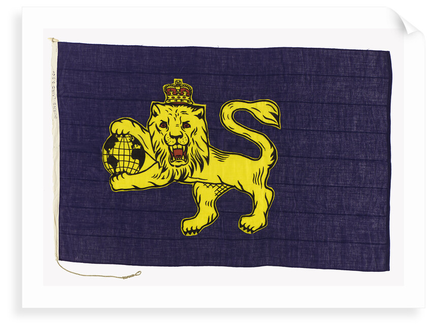 House flag, Burns and Laird Lines Ltd by unknown