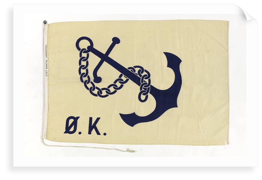 House flag, Ostasiatiske Kompagni A/S Det by Unknown