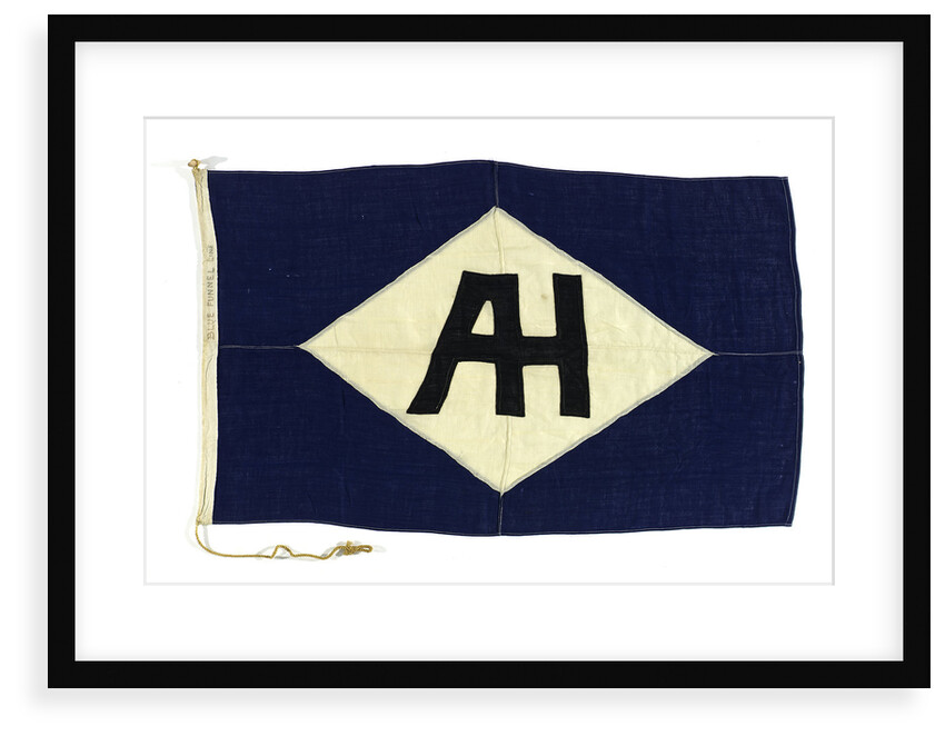 House flag, Blue Funnel Line by unknown