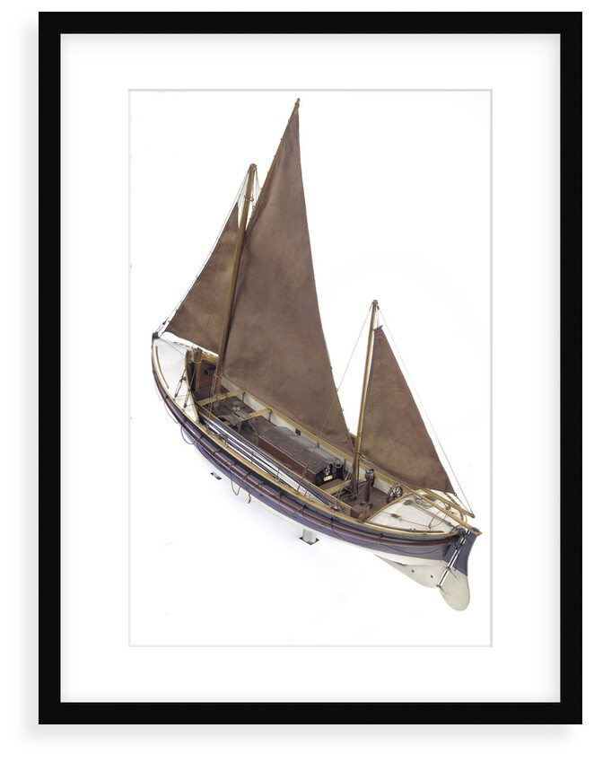 Full hull model, Watson lifeboat, port stern quarter deck by unknown