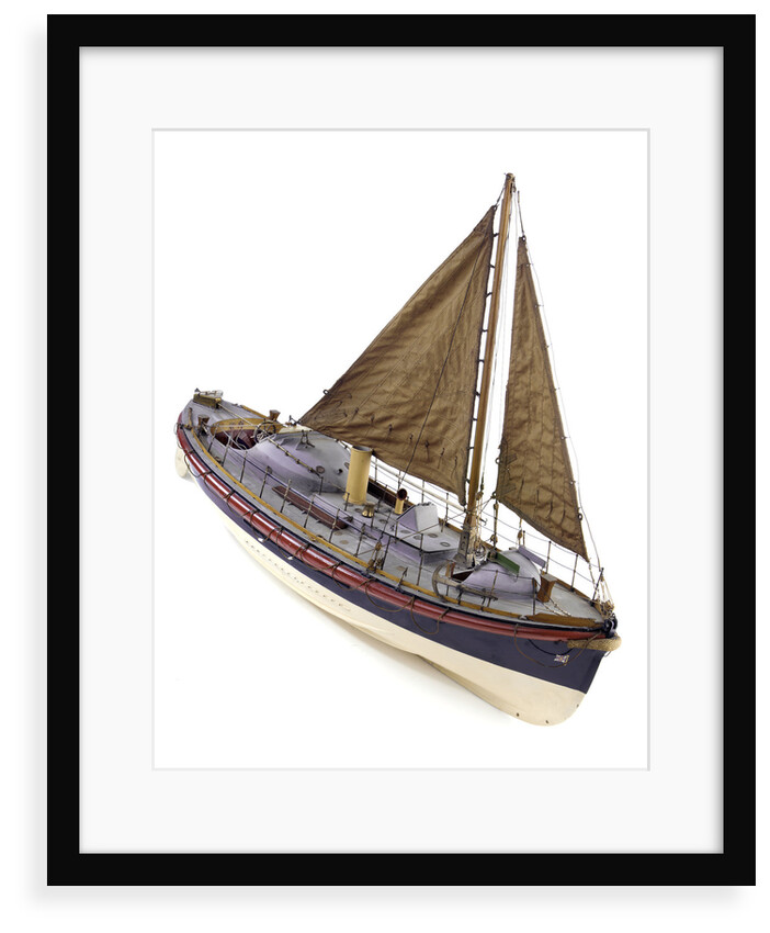 Full hull model, Watson lifeboat, starboard by unknown