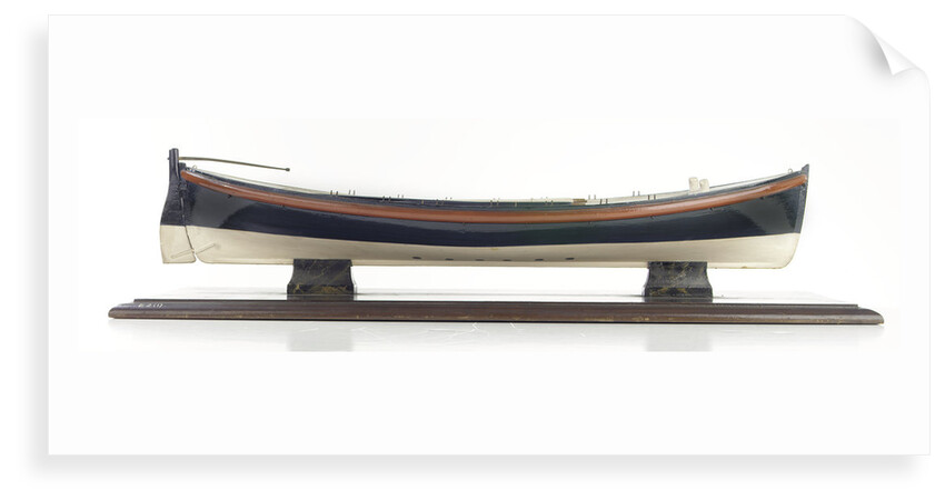 Full hull model, lifeboat, starboard broadside by David Harvey