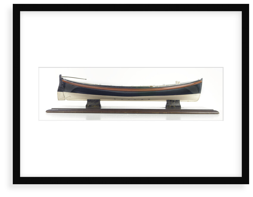 Full hull model, lifeboat, starboard broadside by David Harvey
