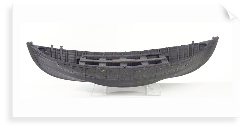 Full hull model, Greathead lifeboat, broadside by Henry Greathead