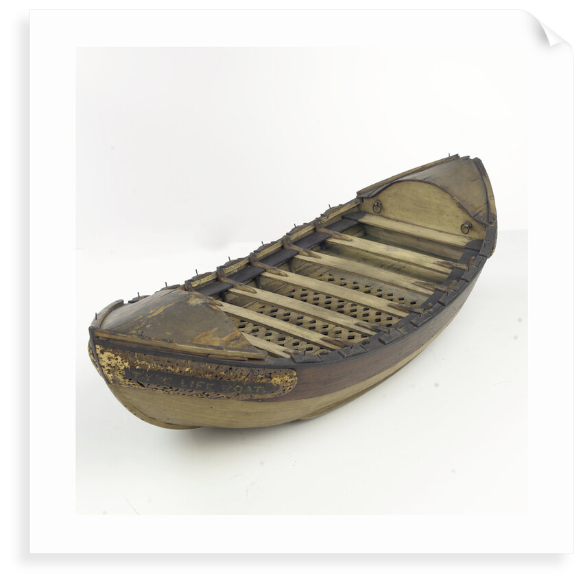 Full hull model, lifeboat by unknown