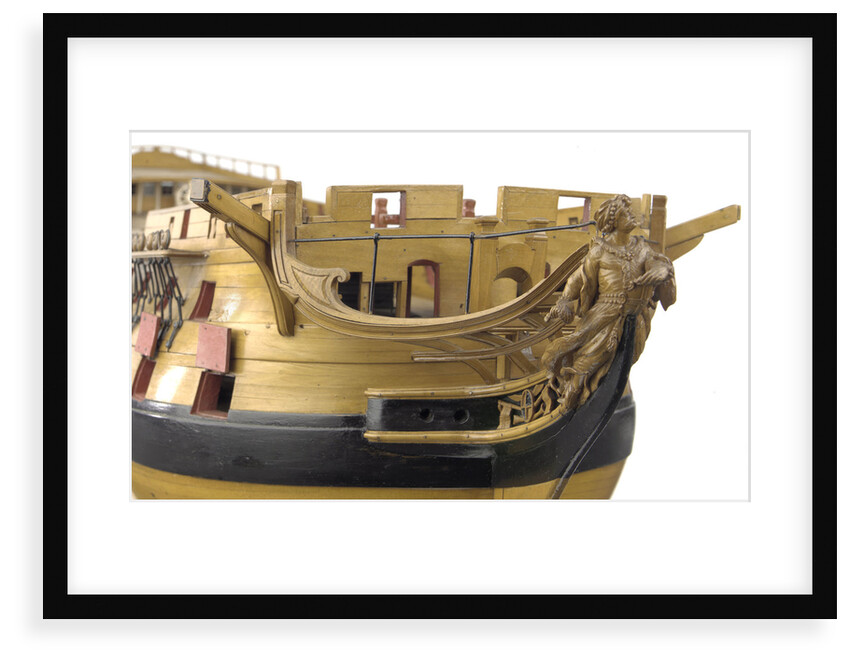 74-gun two-decker ship of the line, figurehead by unknown