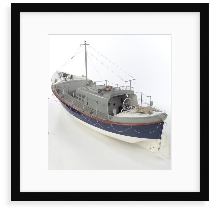 Full hull model, Oakley Mark II self-righting lifeboat, port stern quarter by unknown
