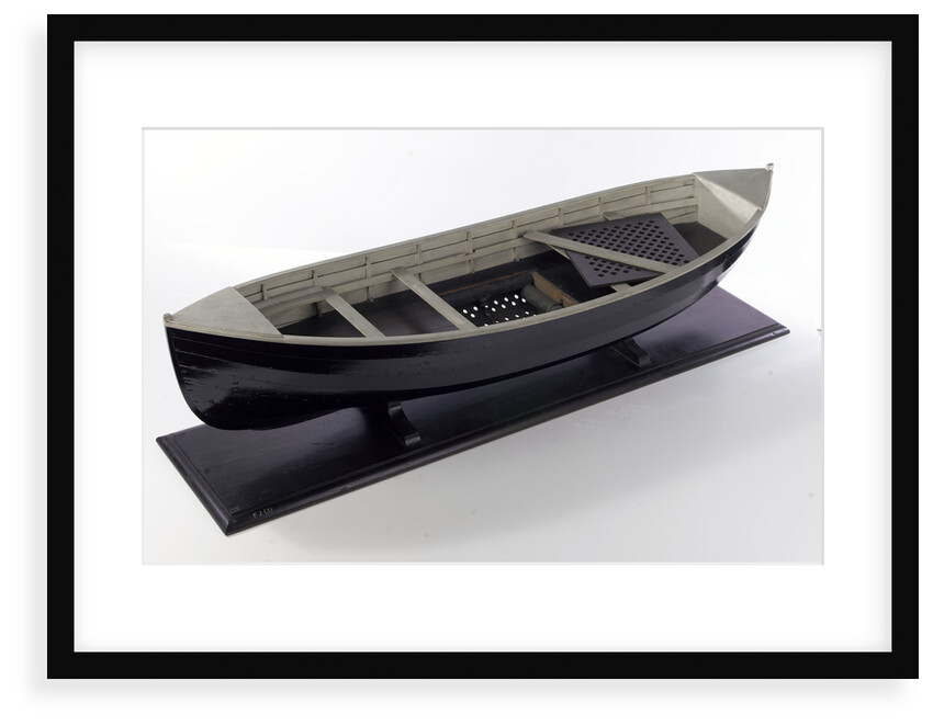 Full hull model, lifeboat, hull interior and deck grating by unknown